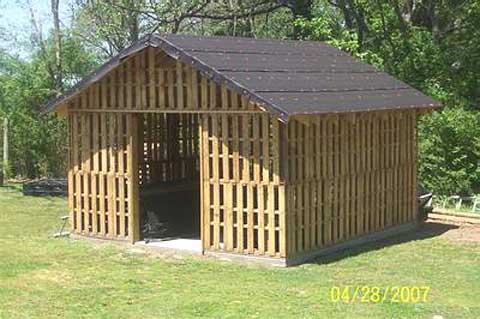 Wood Shed Made From Pallets