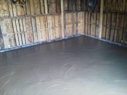Concrete floor (4.5 yds)